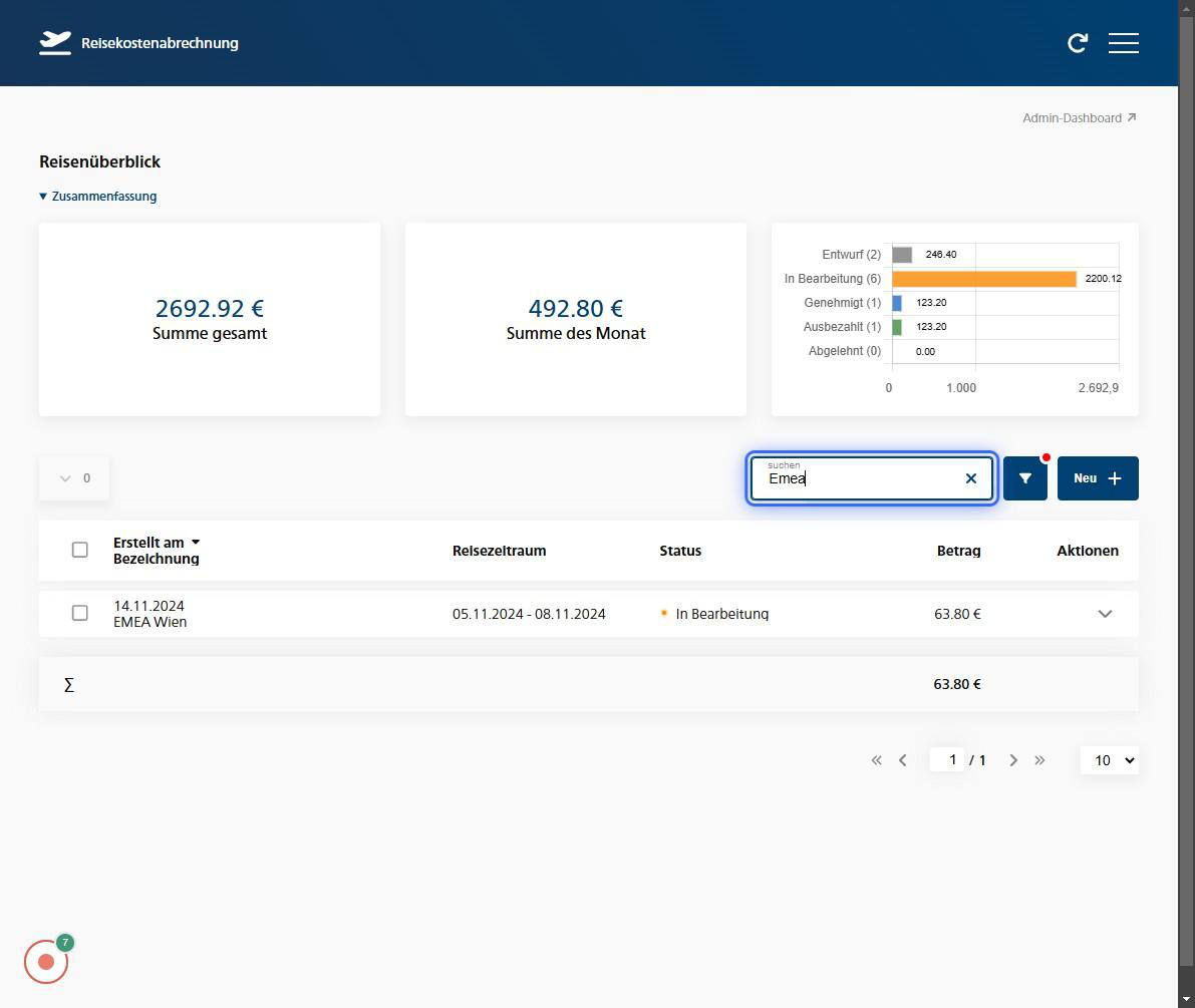 Suchfunktion mit Text